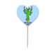 thumbnail image 1 of La perfección es aburrida cactus Etiqueta del corazón de la bandera del palillo de dientes, 1 of 3