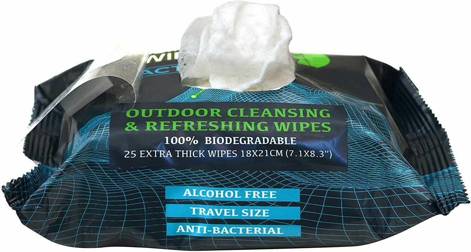 Combat Wipes Active Outdoor Wet Wipes with Natural Aloe and Vitamin E 