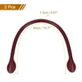 thumbnail image 2 of Unique Bargains Sangle de Sac à Main en Cuir 15.7 Pieds avec Poignée en Forme d'Oreille pour Sac à Main Portefeuille Rouge Profond, 2 of 6