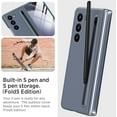 thumbnail image 5 of Compatible for Z Fold 5 Phone Case with Slim S Pen, Galaxy Z Fold 5 Case S Pen Fold Edition, Ultra-Thin Silky Liquid PC Matte Bumper Cover Case for Samsung Galaxy Z Fold5 5G 2023 Dark Gray, 5 of 14