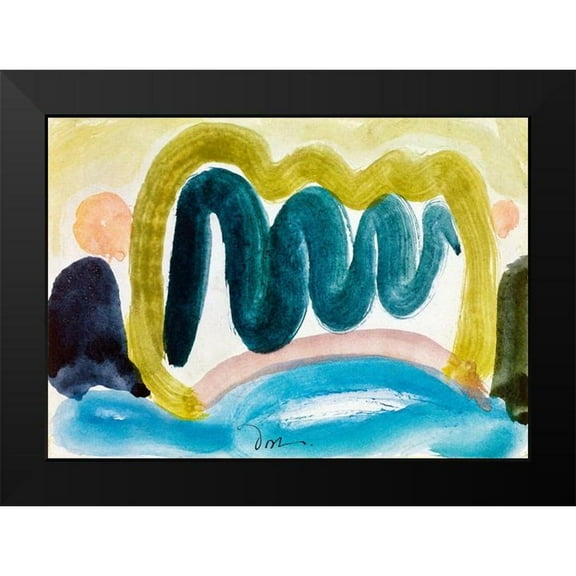 Dove, Arthur 14x11 Black Modern Framed Museum Art Print Titled - Pond in Sunlight