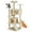 Beige, variant on CONCETTA 54" Indoor Cat Tree Tower with Multiple Levels, Sisal Scratching Post, Spacious Condo, Climbing Ramp, Kitten Toy, Beige