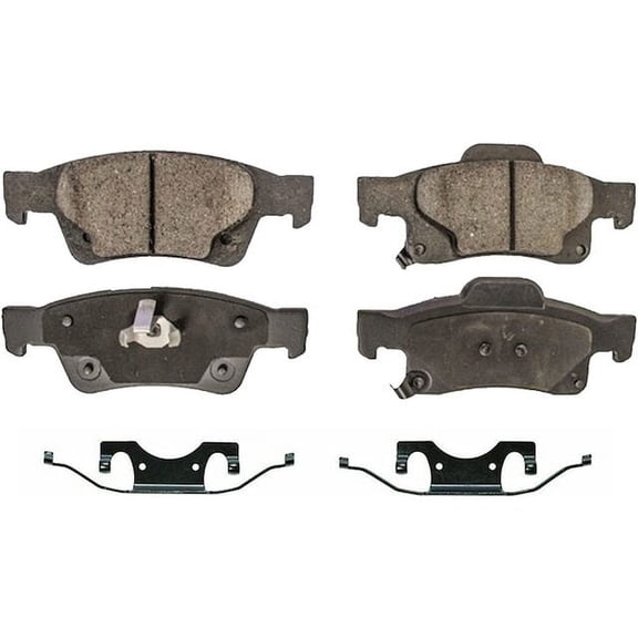 Rear Brake Pad Set - Compatible with 2011 - 2020 Dodge Durango 2012 2013 2014 2015 2016 2017 2018 2019