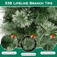 thumbnail image 5 of Costway 7 FT Pre-Lit Pencil Artificial Christmas Tree with 150 LED Warm White Lights,8 Modes, 5 of 10