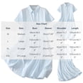 thumbnail image 3 of Blmnix Button Down Women's Dresses Polo A Line Dresses Petite Summer Dresses Dress Blue Collared Short Sleeve Mid-Length Adaptable Dresses for Women Casual XL, 3 of 9