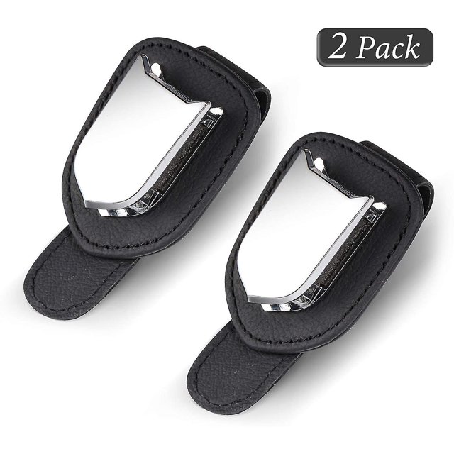 Paquete de 2 soportes para gafas para visera de coche, montura para gafas de sol con clip para tarjeta de entrada para coche kaili Sencillez
