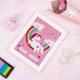thumbnail image 3 of Kit de pintura de diamantes Unicornio con marco de madera Diamond Arts, 3 of 5