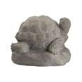 thumbnail image 2 of Urban Terracotta Hollow Turtle Figurine Facing Upright on Base SM Washed Finish Dark Gray, 2 of 6