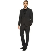 Kenneth Cole Reaction Mens Slim Plaid Suit 38 Regular Black Pants 31W