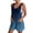 Dark Blue, variant on Tie Dye Gradient Rompers for Women Adjustable Straps Loose Casual Bib Overalls Sleeveless Trendy Summer Short Jumpsuit with Pockets Purple M
