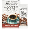 Host Defense, Mycobrew Coffee - 10 Pack, Superfood Mushroom Mycelium - Lions Mane Coffee Drink Mix, Certified Organic, 1 Oz (Ten 0.1Oz Single-Serve Packets - 10 Servings Per Container)