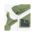 thumbnail image 3 of INSPIRE CHIC Men's Neckties Solid Color Classic Textured Ties for Formal Wedding One Size Olive Green, 3 of 4