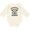 thumbnail image 3 of Inktastic Handpicked for Earth by My Brother in Heaven Angel Wings Boys or Girls Long Sleeve Baby Bodysuit, 3 of 5