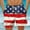 Red, variant on Xysaqa Men's Beach Shorts Bathing Suits Mens American Flag Print Swim Trunks for Men Big & Tall Board Shorts Summer Holiday Swimwear with Pockets Clearance Black L