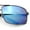 Gunmetal - Blue Mirror, variant on True Dad Shade Manly Rectangle Air Force Navigating Officer Metal Sunglasses [Gold - Brown]