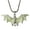 Green, variant on PILE Halloween Home Decor Halloween Dark Glowing Bats Pendant Cool Street Festival Necklace Accessory