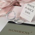thumbnail image 2 of Thick Hoop Earrings Howllow 14k Gold Plated Gold Hoops For Women, 2 of 5