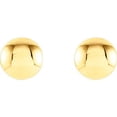 thumbnail image 2 of FB Jewels 14K Yellow Gold Convex Circle Earrings, 2 of 2