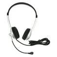 Wired Headset Noise Cancelling Binaural Business Headphone with Single Directional Microphone