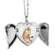 thumbnail image 1 of Animal ocelote Cat fotografía dispara Alas de ángel collar colgante regalo de moda Unbranded M, 1 of 3