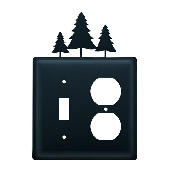 Village Wrought Iron ESO-20 Switch & Outlet Cover - Pine Trees