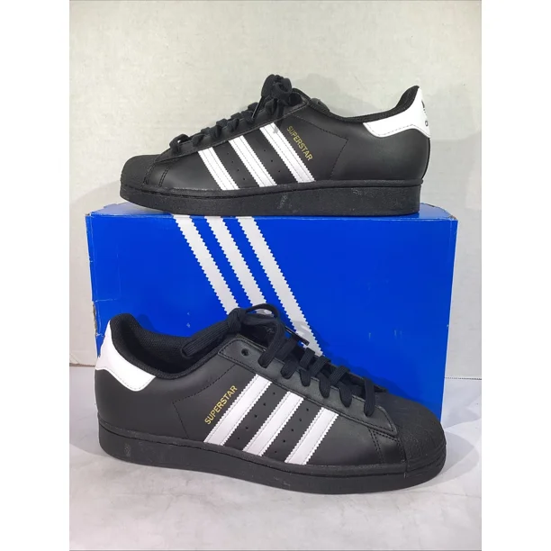Ni - ke Adidas Men’s Size 8.5 Black / White Superstar Originals Sneakers AJ-1508