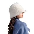 thumbnail image 5 of SikaFu Face Face Small Hat Girl Autumn And Winter Temperament Rabbit Plush Fisherman Hat Korean Version Versatile Barrel Hat Keeping Warm Japanese Basin, 5 of 9