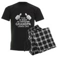 thumbnail image 6 of CafePress - Awesome Grandpa Men's Dark Pajamas - Men's Dark Loose Fit Cotton Pajama Set, 6 of 7