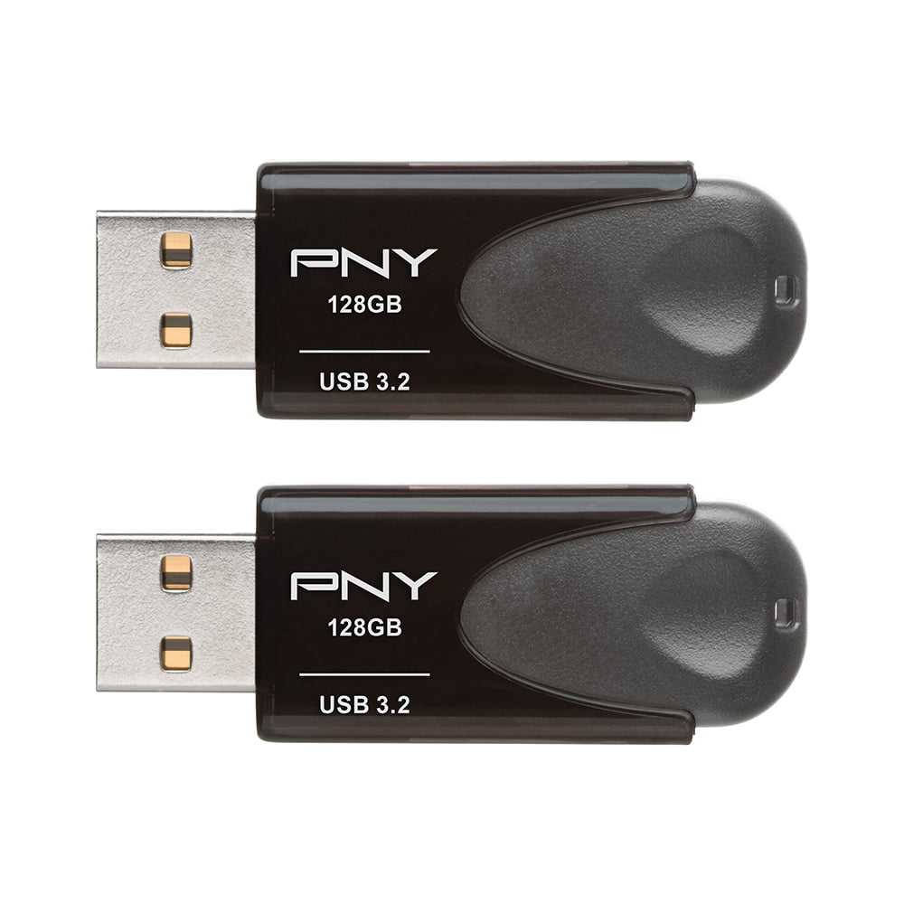 PNY 128GB Elite Turbo Attaché 4 USB 3.2 Flash Drive 2-Pack