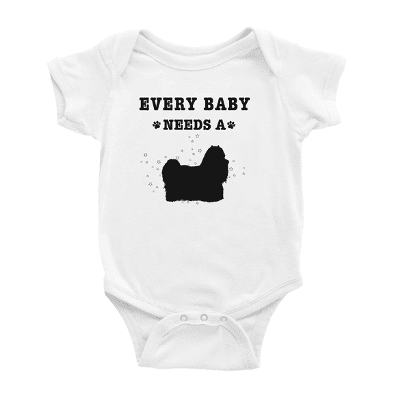 Every Baby Needs A Biewer Terrier Dog Funny Baby Jumpsuits For Boy Girl 0-3 Months