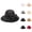 Black, variant on Kentucky Organza Wide Brim Sun Hat for Women Summer Derby Hats for Tea Party Bowler Cap