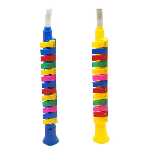 KAKOWELY 2pcs Plastic Pianica Toy Creative Funny Educational Toy for Child Kid Girl (13 Keys Random Color),16.14"X1.97"X1.77"