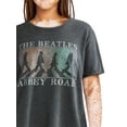 thumbnail image 4 of Time and Tru Women’s Beatles Abbey Road Graphic Band Tee with Short Sleeves, Sizes S-XXXL, 4 of 4