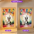 thumbnail image 2 of Happy Birthday to Boston Terrier Kitten Party Balloons Cake Acrylic Plaque with Wood Photo Frame Box Gentleman Dog Lover Gifts Light Box - 00027, 2 of 5