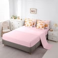 thumbnail image 5 of Erosebridal Cartoon Capybara 7-Piece Twin Bedding Sets For Kids,Pink Floral Bedding Comforter Set For Cute Animals Lover ,Reversible Pink, 5 of 7
