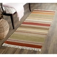 thumbnail image 2 of Safavieh SAFAVIEH Striped Kilim STK317A Handwoven Green Rug, 2 of 9
