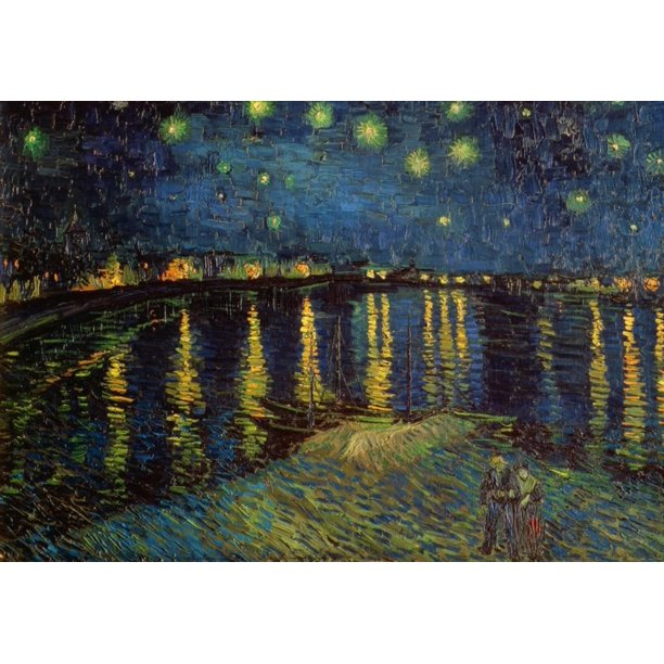 Starry Night Over the Rhone, c.1888 Art Print By Vincent