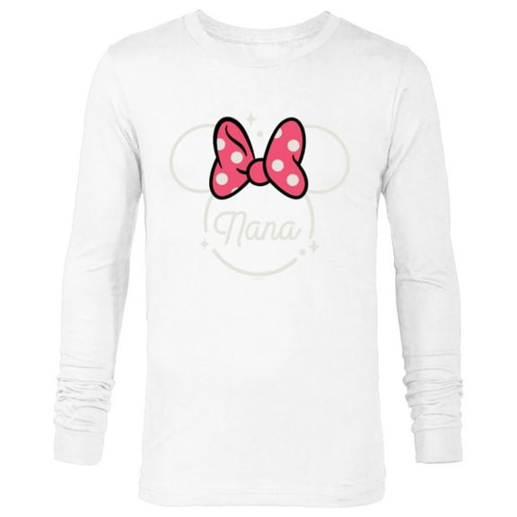 Disney Minnie Mouse Nana Grandma Icon Magic Mother’s Day - Long Sleeve T-Shirt for Men - Customized-White