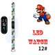 thumbnail image 3 of Reloj infantil con diseño de personaje de juego Super Mario Luigi, correa de silicona, LED táctil, resistente al agua, relojes de moda para exteriores para niños, 3 of 5