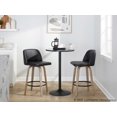 thumbnail image 2 of Toriano Counter Stools for Kitchen Counter, Counter Height Chairs, Bar Stools Set of 2, Counter Height Chairs, Bar Stools For Kitchen Island (Black Faux Leather), 2 of 6