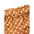 thumbnail image 4 of Toddler Summer Suit, Solid Color Spaghetti Straps Knotted Vest+Polka Dot Shorts Outfit, 4 of 7