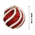thumbnail image 3 of sruoe Christmas Tree Ornaments, Ball Ornaments Set, Balls Decorate, Christmas Decorations for Xmas Tree Ball, Flocked Christmas Balls, Hanging Tree Ornament Ball for Xmas Holiday Party Decor, 3 of 5