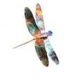 thumbnail image 2 of Colorful Metal Dragonfly Ornament Creative Wall Hanging Crafts Statue For Garden Courtyard Lawn Decoration, 2 of 2