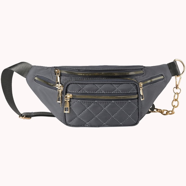 Bolsa De Pecho Bolsa de pecho de nailon con múltiples bolsillos para mujer, correas de hombro ajustables, riñonera para teléfono Sywqhk Para Estrenar