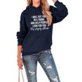 thumbnail image 1 of Sudadera con capucha de manga larga con cordón, holgada, cómoda, diseño de patrón de letras, sudadera de poliéster para mujer para uso diario, 1 of 6