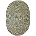 thumbnail image 3 of Rhody Rug Sophia Multicolor Indoor-Outdoor Oval Braided Rug, 2' x 6', Reversible, Moss Green, 3 of 3