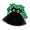 Green, variant on TTUHYWXI Toddler Girls Halloween Tulle Dress Long Sleeve Pumpkin Princess Tutu Dresses Fall Clothes 12M-6Y (Black,5-6 Years)