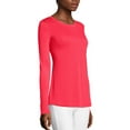 thumbnail image 2 of Hanes Womens Sport Cool DRI Performance Long-Sleeve T-Shirt, XL, Razzle Pink, 2 of 4
