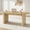 Natural, variant on 70.8'' Oval Dining Table for 6-8,Farmhouse Kitchen Table with Sturdy Wood Double Pedestal,Rustic Modern TableEasy Assembly & Water Resistant for Dining Room,Office,Kitchen,Natural