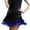 Blue, variant on Mini Skirts for Women Tassel Skirt Cha Cha Square Dance Practice Outfit Half Skirt Performance Style Black L
